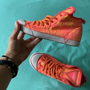 Guess sneakers EU 37 US 6.5 colorful orange, yellow, pink - very fun